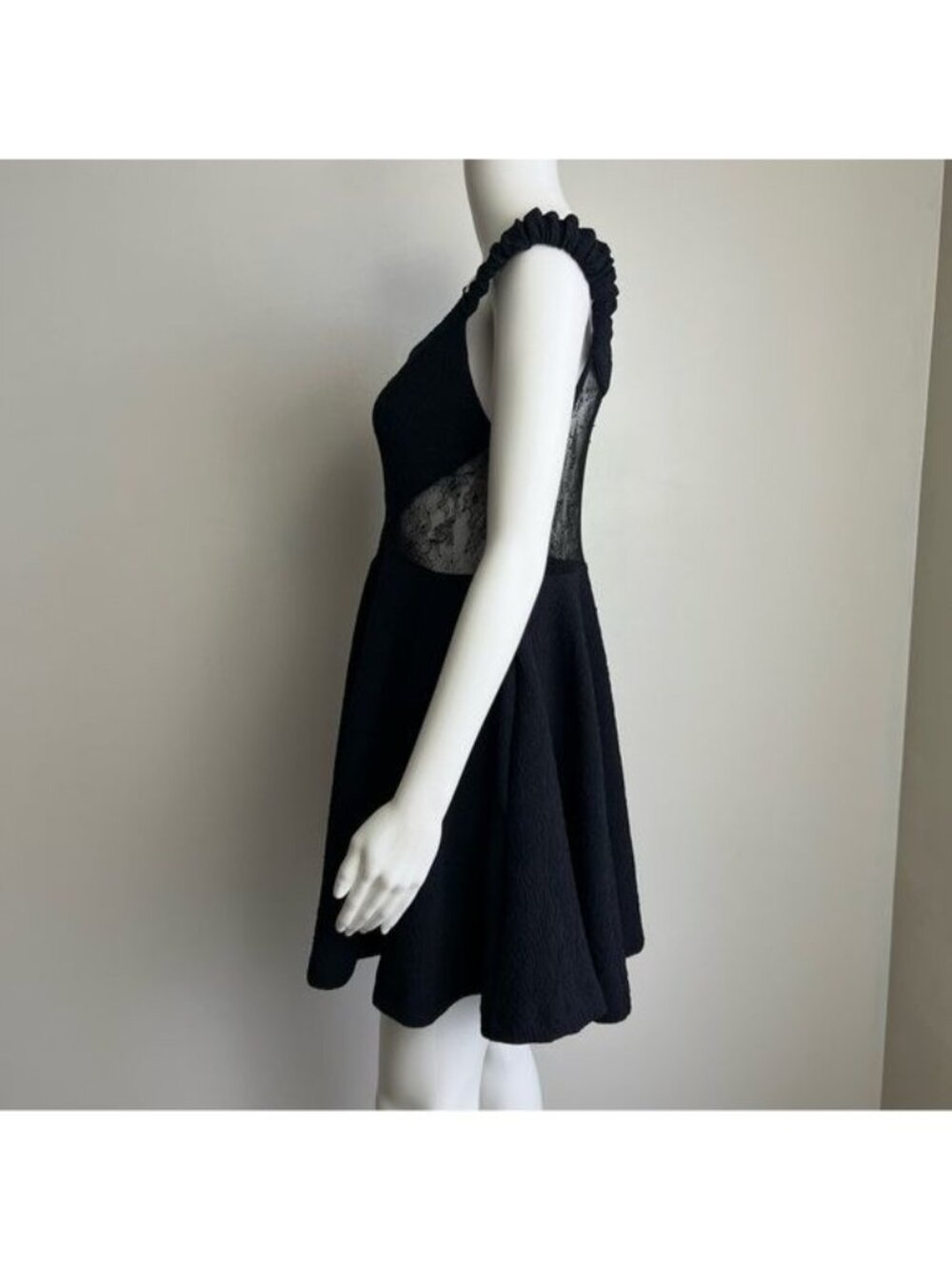Free People Brooklyn Mini Dress in Black - M - Picture 3 of 8